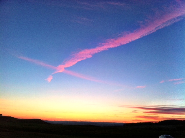 A beautiful Glengavel sunset from Thursday 060613